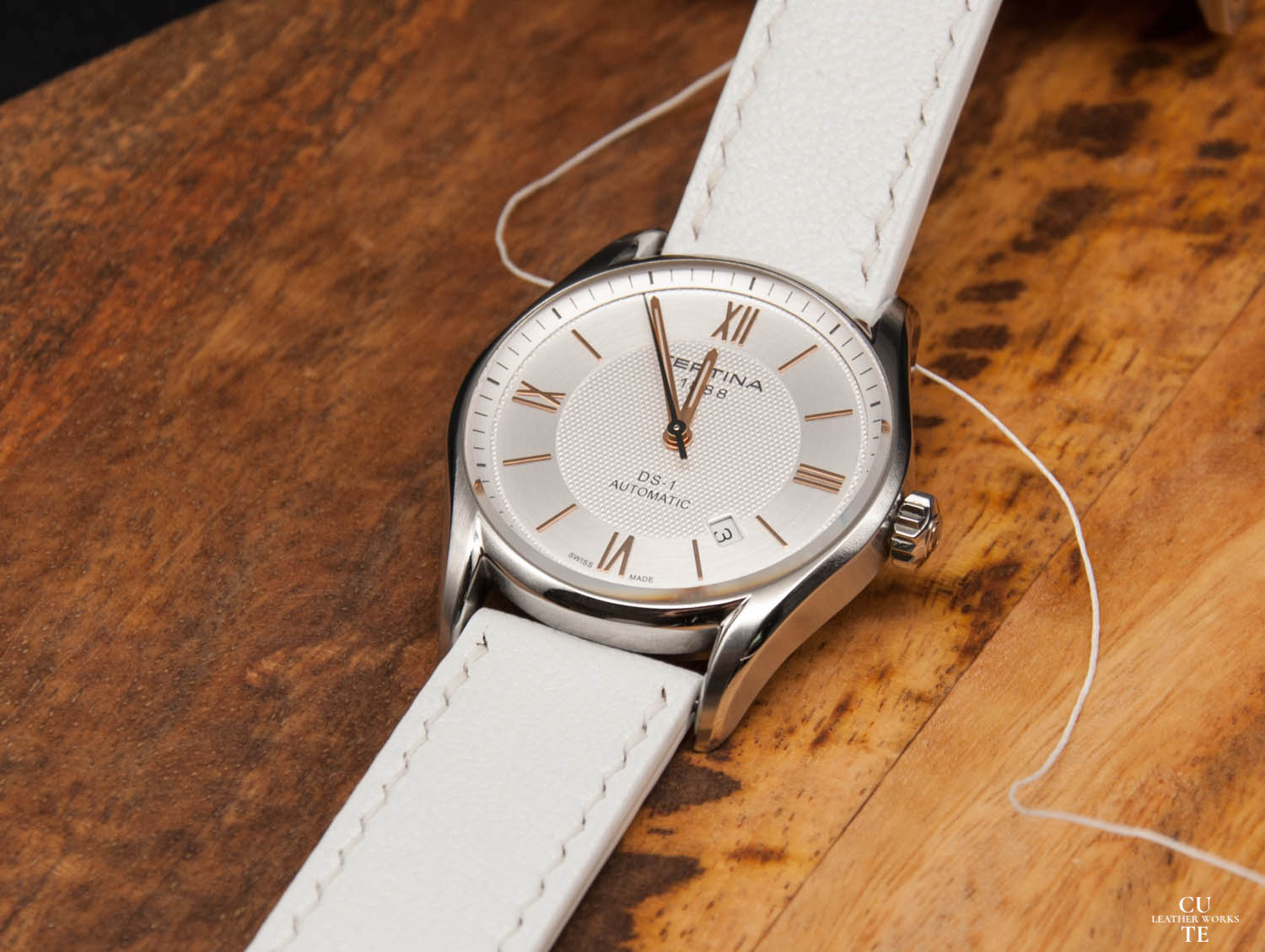 SAS ALRAN WHITE Leather Watch Strap