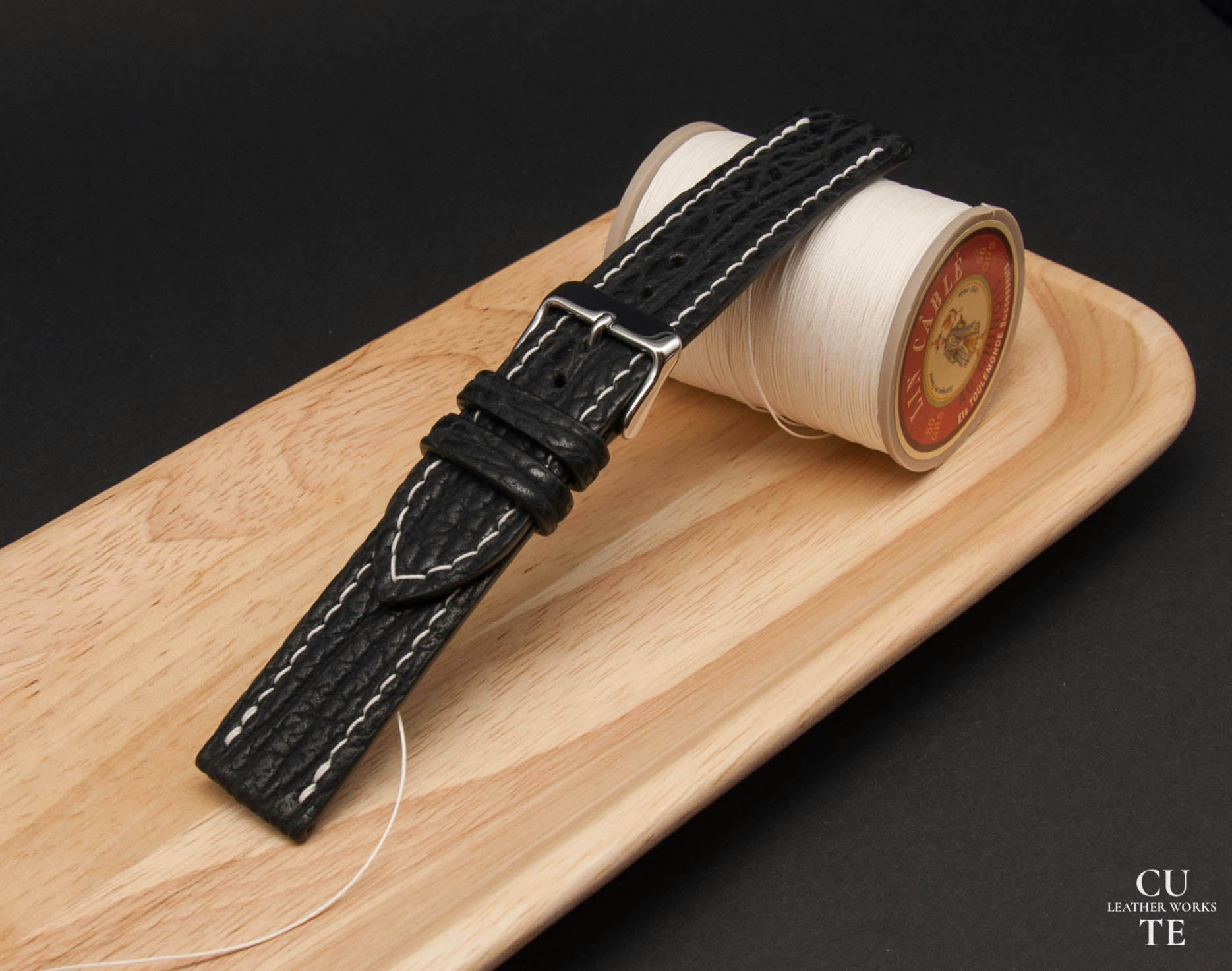 Shark Leather Watch Strap