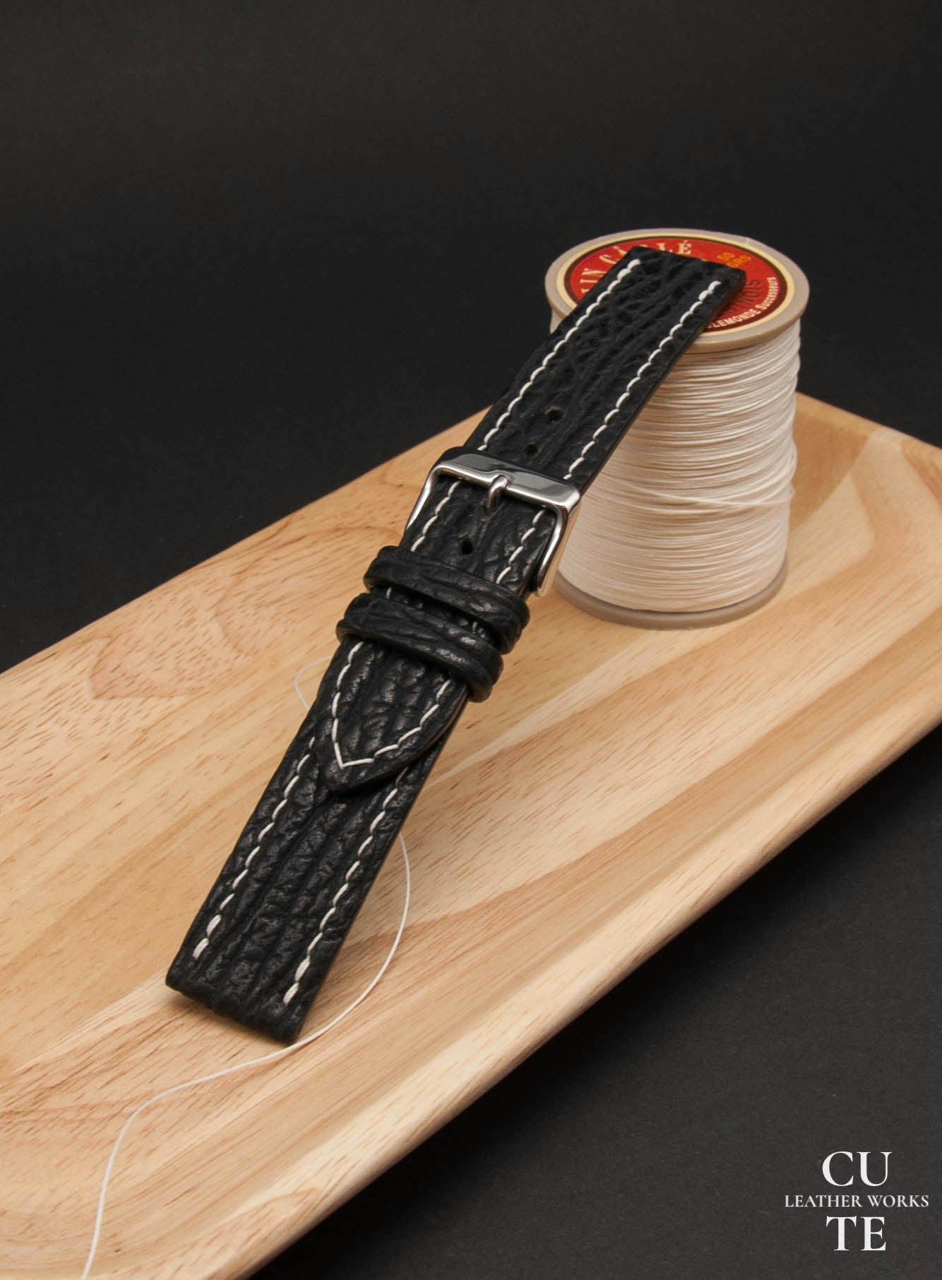 Shark Leather Watch Strap