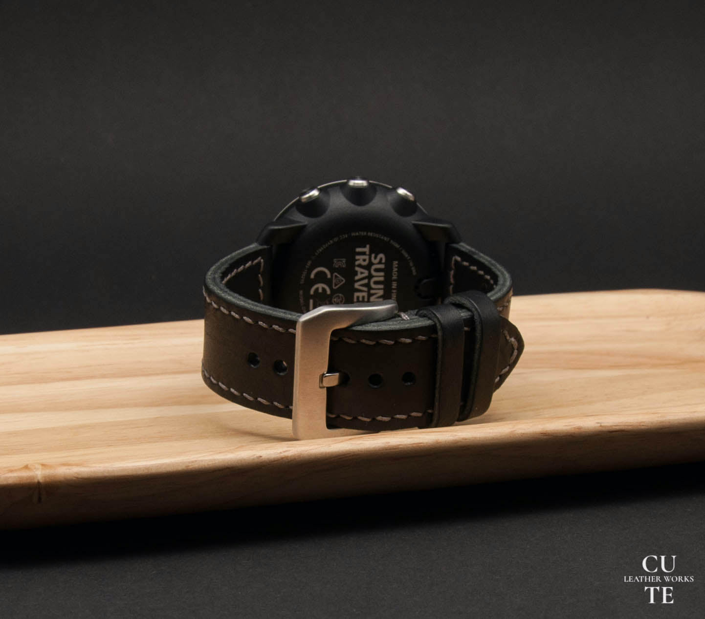 PANERAI Watch Band, Badalassi Carlo Wax Black Leather