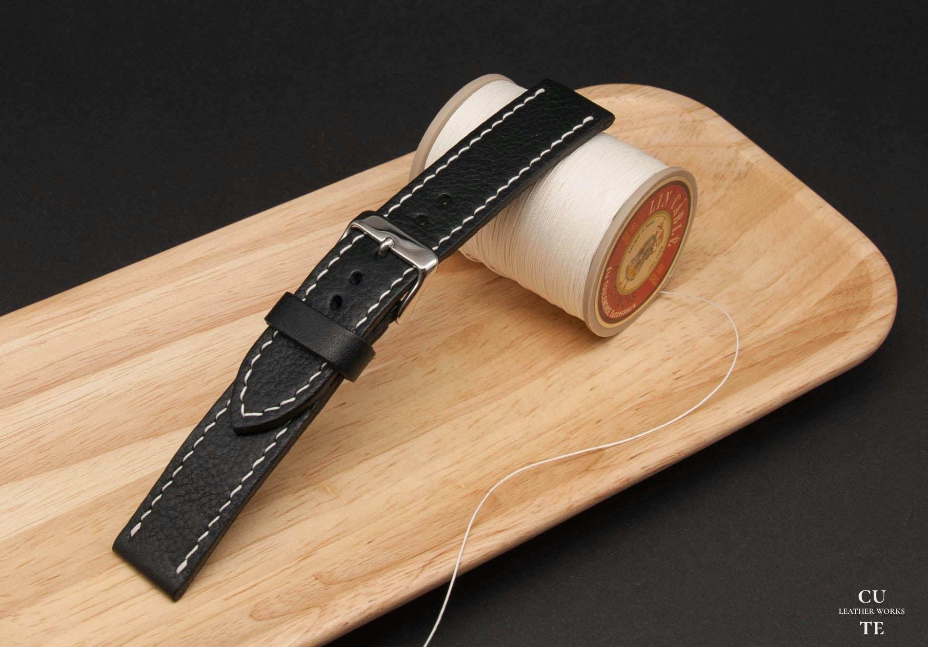 Badalassi Carlo Minerva Box Black Leather Watch Strap