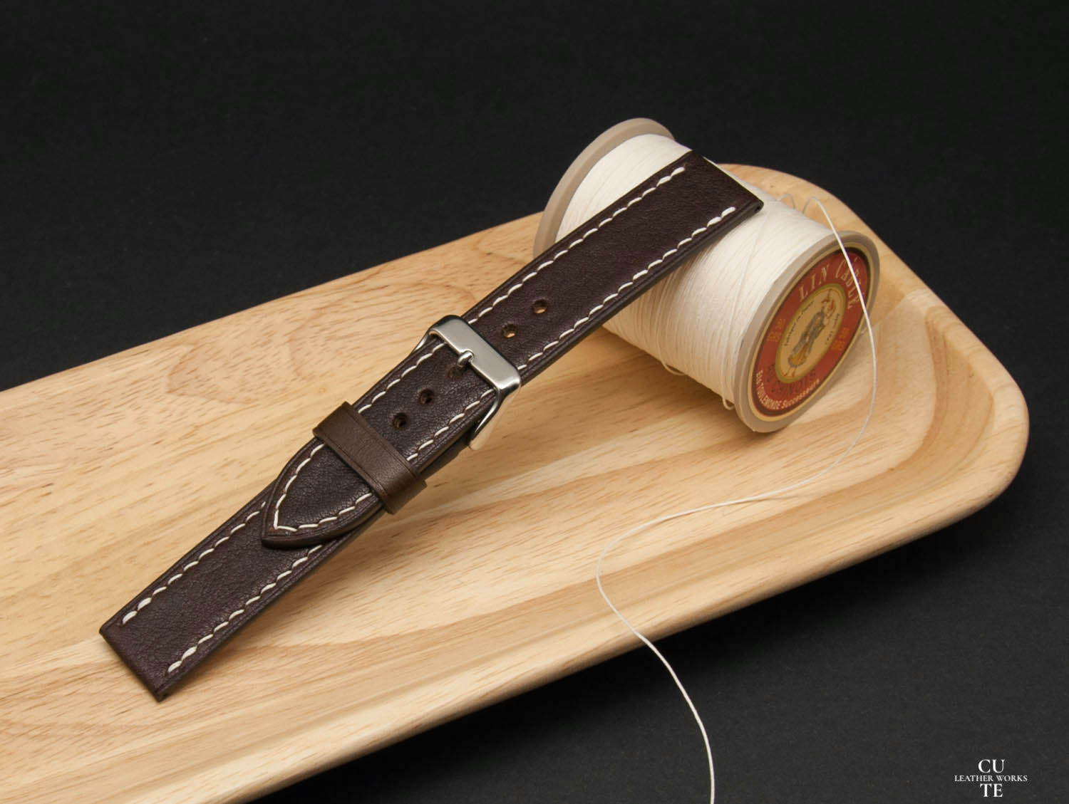 Buttero Brown Leather Watch Strap, Italian leather, 20mm