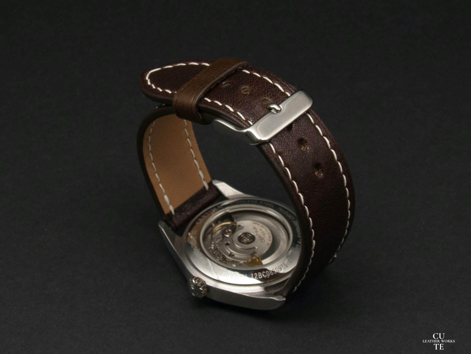 Buttero Brown Leather Watch Strap, Italian leather, 20mm