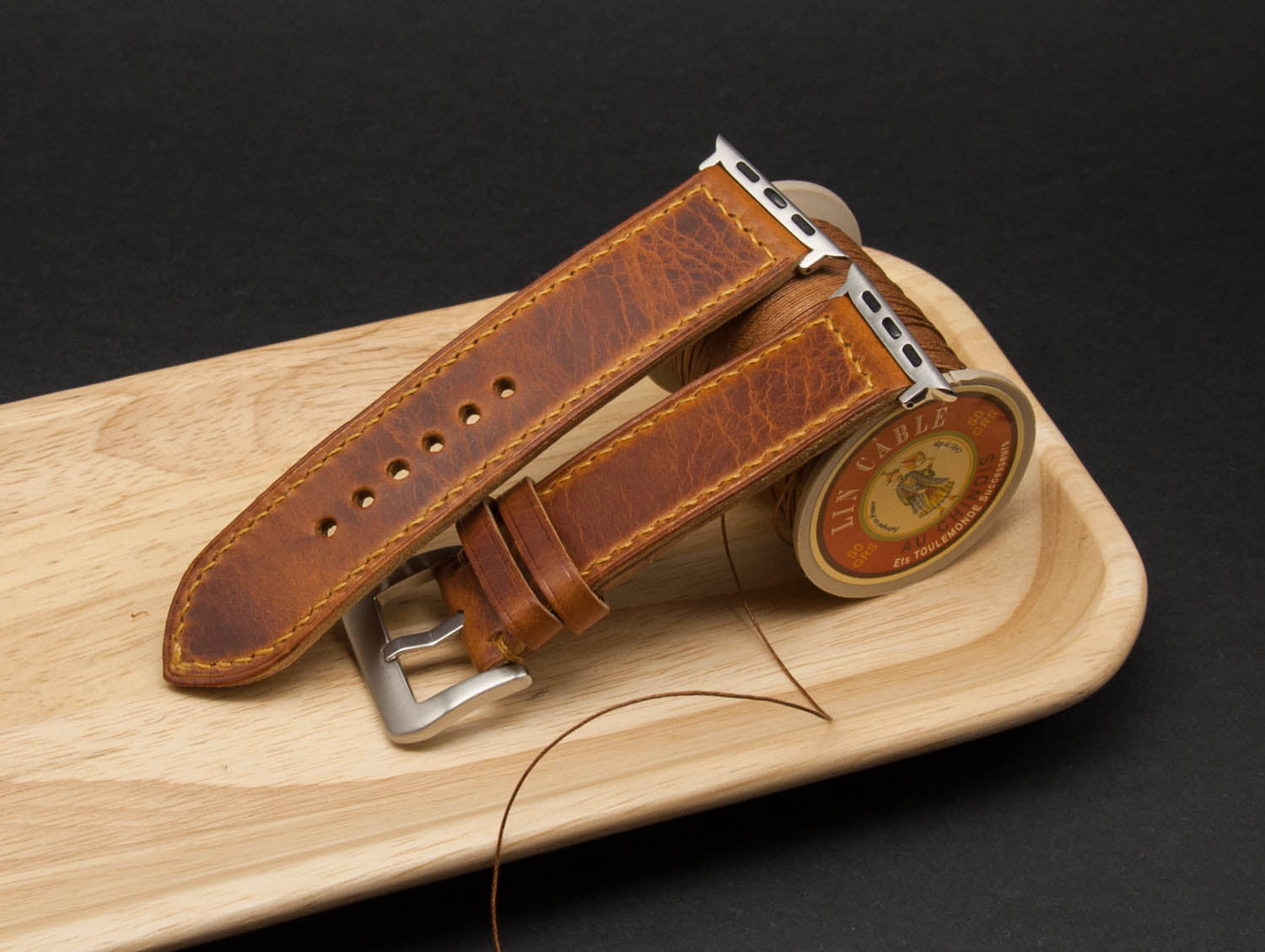 Apple Watch Band, Badalassi Carlo Wax Olmo Leather
