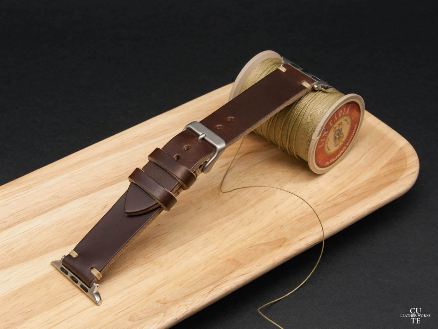 Apple Watch Band, Horween Dark Brown Chxl Leather