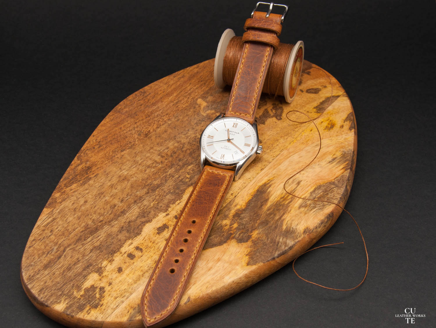 Badalassi Carlo Wax Olmo Leather Watch Strap