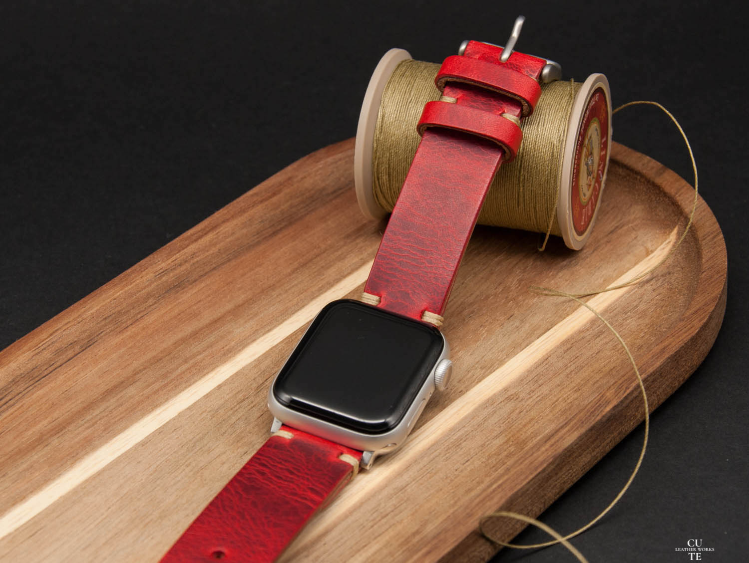Apple Watch Band, Badalassi Wax Papavero Leather