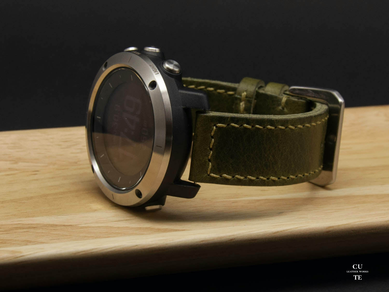 PANERAI Watch Band, Badalassi Carlo Wax Olive Leather